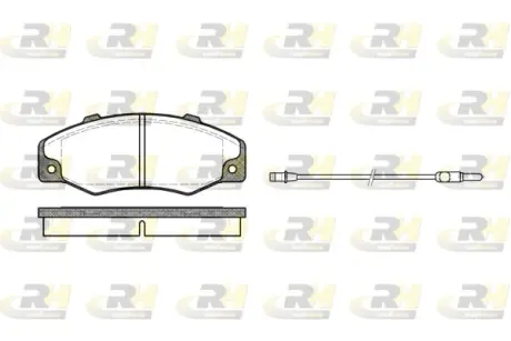 Передні тормозні (гальмівні) колодки Roadhouse 222002