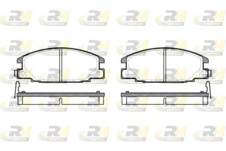 Передні тормозні (гальмівні) колодки roadhouse 223804