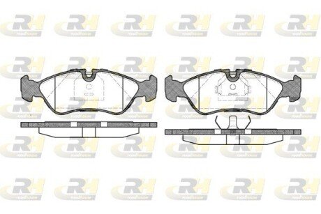 Передні тормозні (гальмівні) колодки roadhouse 228620