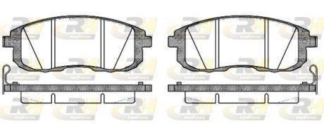 Передні тормозні (гальмівні) колодки roadhouse 229314
