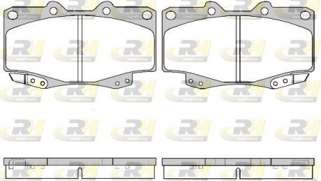 Передние тормозные колодки roadhouse 231522