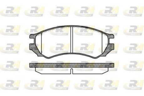 Передні тормозні (гальмівні) колодки roadhouse 234400