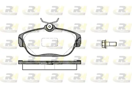 Передні тормозні (гальмівні) колодки Roadhouse 236800