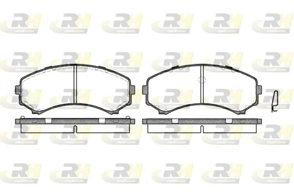 Передні тормозні (гальмівні) колодки Roadhouse 239600 (фото 1)