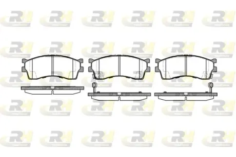 Передні тормозні (гальмівні) колодки Roadhouse 241532