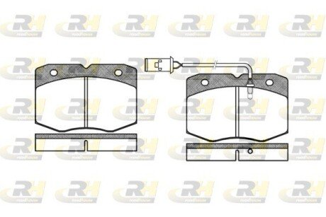 Передние тормозные колодки roadhouse 243502 на Iveco Daily 3