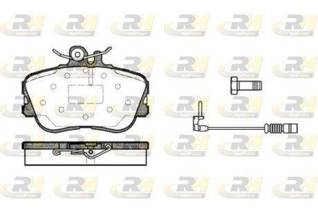 Передні тормозні (гальмівні) колодки roadhouse 244502