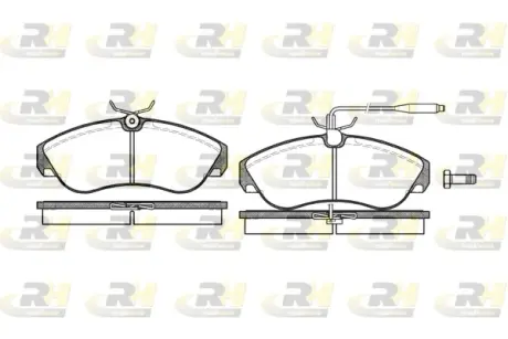 Передні тормозні (гальмівні) колодки Roadhouse 2487.02