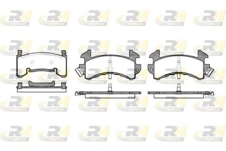 Передние тормозные колодки roadhouse 251500