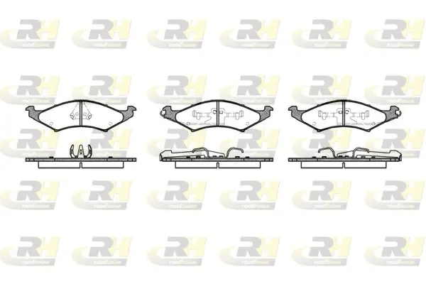 Передні тормозні (гальмівні) колодки Roadhouse 252700 (фото 1)