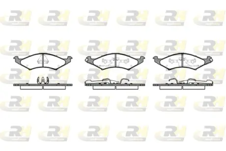 Передні тормозні (гальмівні) колодки Roadhouse 252700