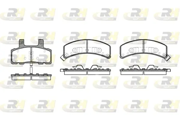Передні тормозні (гальмівні) колодки Roadhouse 255202 (фото 1)