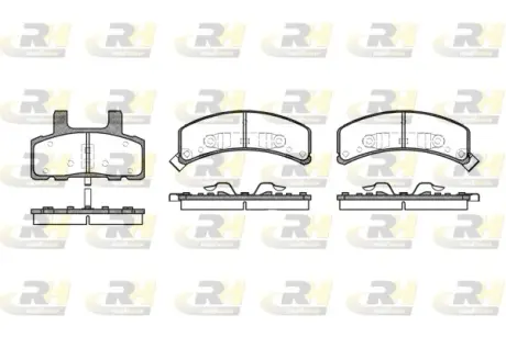 Передні тормозні (гальмівні) колодки Roadhouse 255202