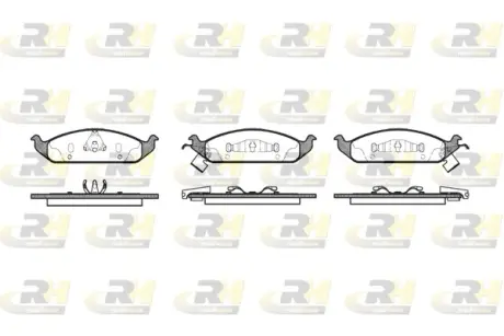 Передні тормозні (гальмівні) колодки Roadhouse 257002