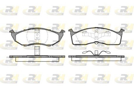 Передні тормозні (гальмівні) колодки roadhouse 261000 на Крайслер 300м