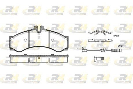 Передні тормозні (гальмівні) колодки roadhouse 261402 на Фольксваген Лт 28