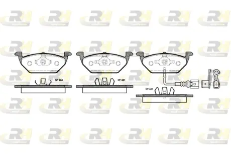 Передні тормозні (гальмівні) колодки Roadhouse 263321