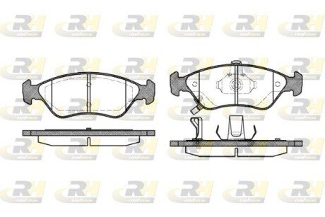 Передні тормозні (гальмівні) колодки roadhouse 264802