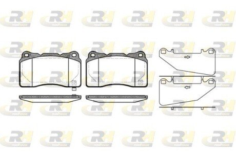 Передние тормозные колодки roadhouse 266632
