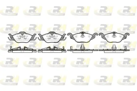 Передні тормозні (гальмівні) колодки Roadhouse 268402