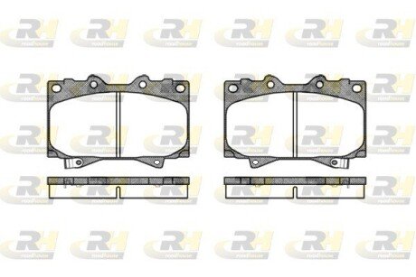 Передние тормозные колодки roadhouse 270704 на Тойота Ленд крузер прадо 150