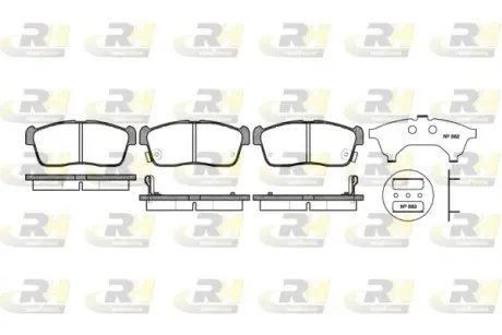 Передні тормозні (гальмівні) колодки Roadhouse 272402