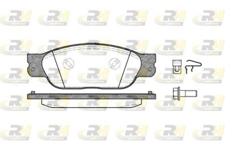 Передні тормозні (гальмівні) колодки roadhouse 273100 на Ягуар S type