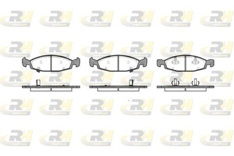 Передние тормозные колодки roadhouse 273602 на Jeep Grand Cherokee