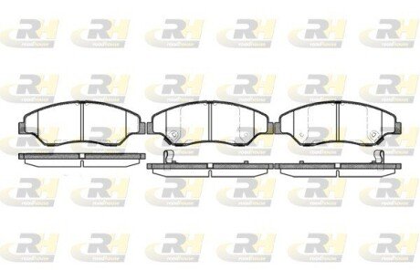Передні тормозні (гальмівні) колодки roadhouse 273902