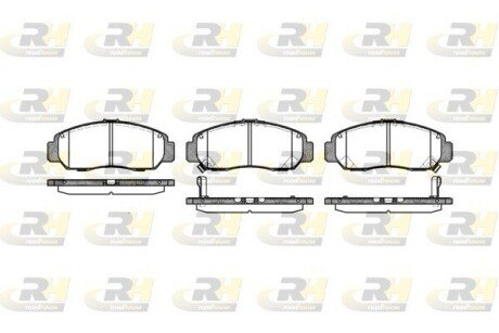Передние тормозные колодки roadhouse 274712 на Хонда Джаз