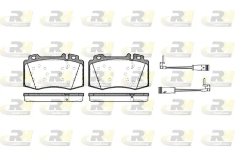 Передні тормозні (гальмівні) колодки Roadhouse 276902