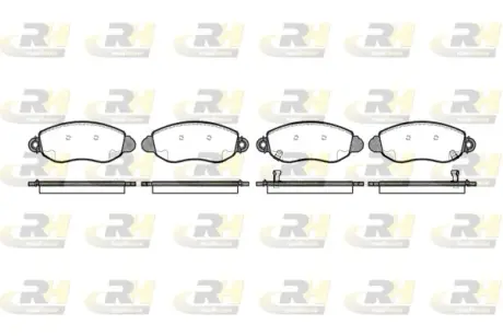 Передні тормозні (гальмівні) колодки Roadhouse 2772.02