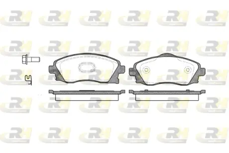 Передні тормозні (гальмівні) колодки Roadhouse 277402