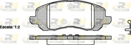 Передние тормозные колодки roadhouse 280420 на Jeep Compass