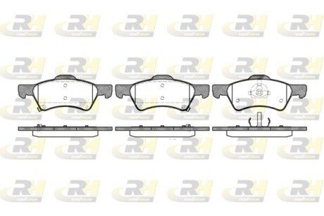 Передні тормозні (гальмівні) колодки roadhouse 281002