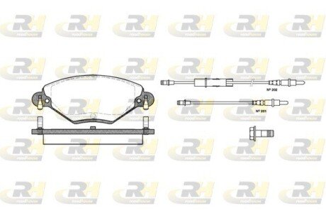 Передні тормозні (гальмівні) колодки roadhouse 282804