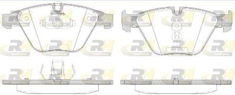 Передні тормозні (гальмівні) колодки roadhouse 285750 на Бмв X1