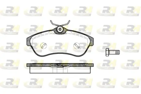 Передні тормозні (гальмівні) колодки Roadhouse 288000