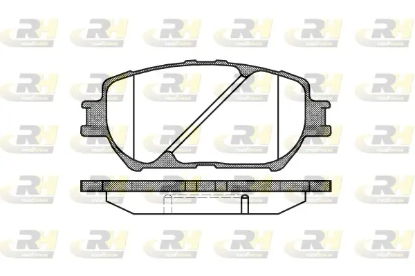 Передні тормозні (гальмівні) колодки Roadhouse 288400 (фото 1)