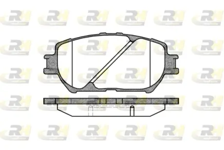 Передні тормозні (гальмівні) колодки Roadhouse 288400