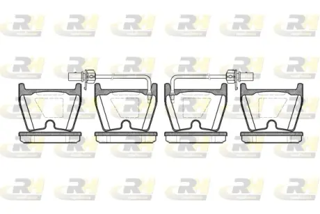 Передні тормозні (гальмівні) колодки Roadhouse 289602
