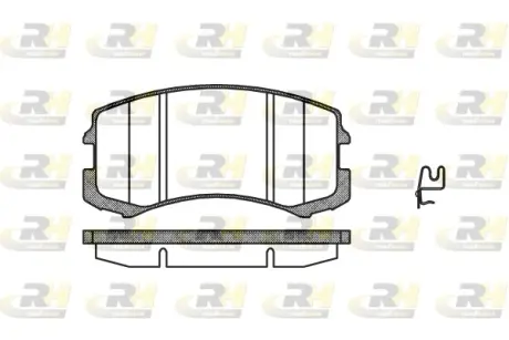 Передні тормозні (гальмівні) колодки Roadhouse 296501