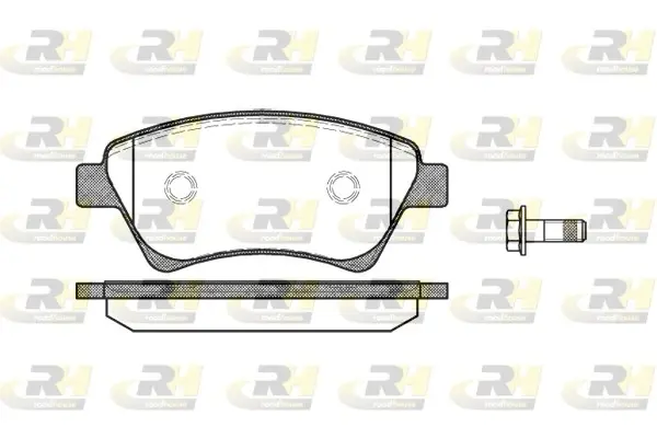 Передні тормозні (гальмівні) колодки Roadhouse 297600 (фото 1)