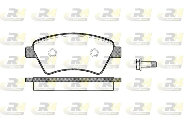 Передні тормозні (гальмівні) колодки Roadhouse 297610 (фото 1)