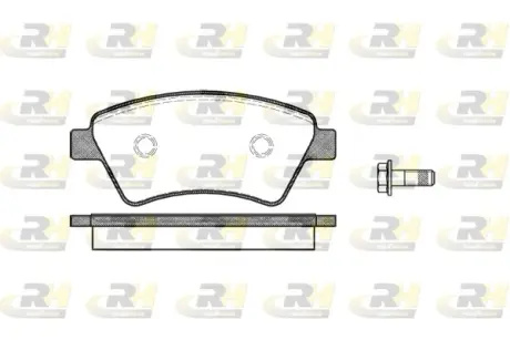 Передні тормозні (гальмівні) колодки Roadhouse 297610