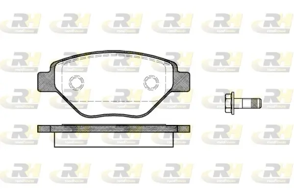 Передні тормозні (гальмівні) колодки Roadhouse 297700 (фото 1)
