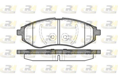 Передние тормозные колодки roadhouse 298600 на Chevrolet Aveo т300