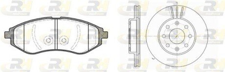 Передние тормозные колодки roadhouse 898600 на Chevrolet Aveo т250