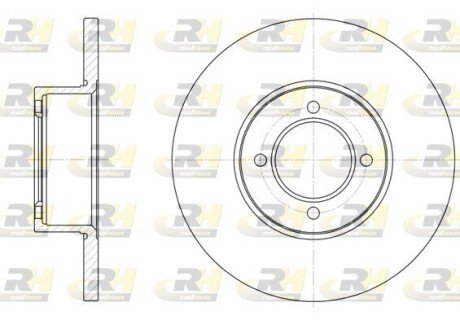 Передній гальмівний (тормозний) диск roadhouse 612700