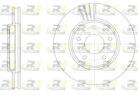 Передній гальмівний (тормозний) диск roadhouse 6153110